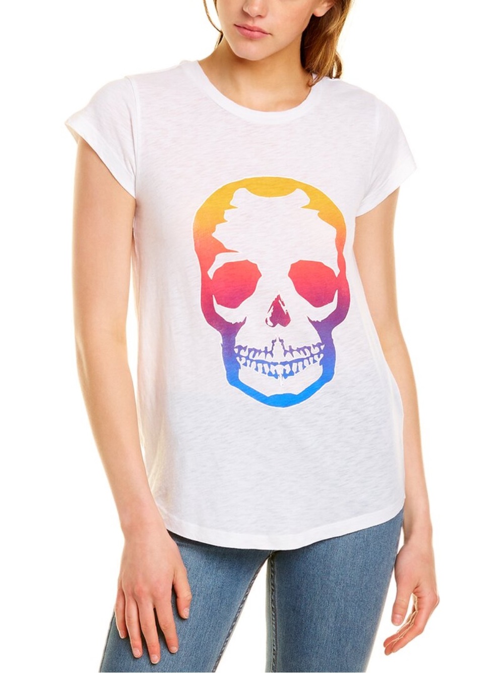 Zadig & Voltaire skinny DEGRADE Skull T-Shirt M